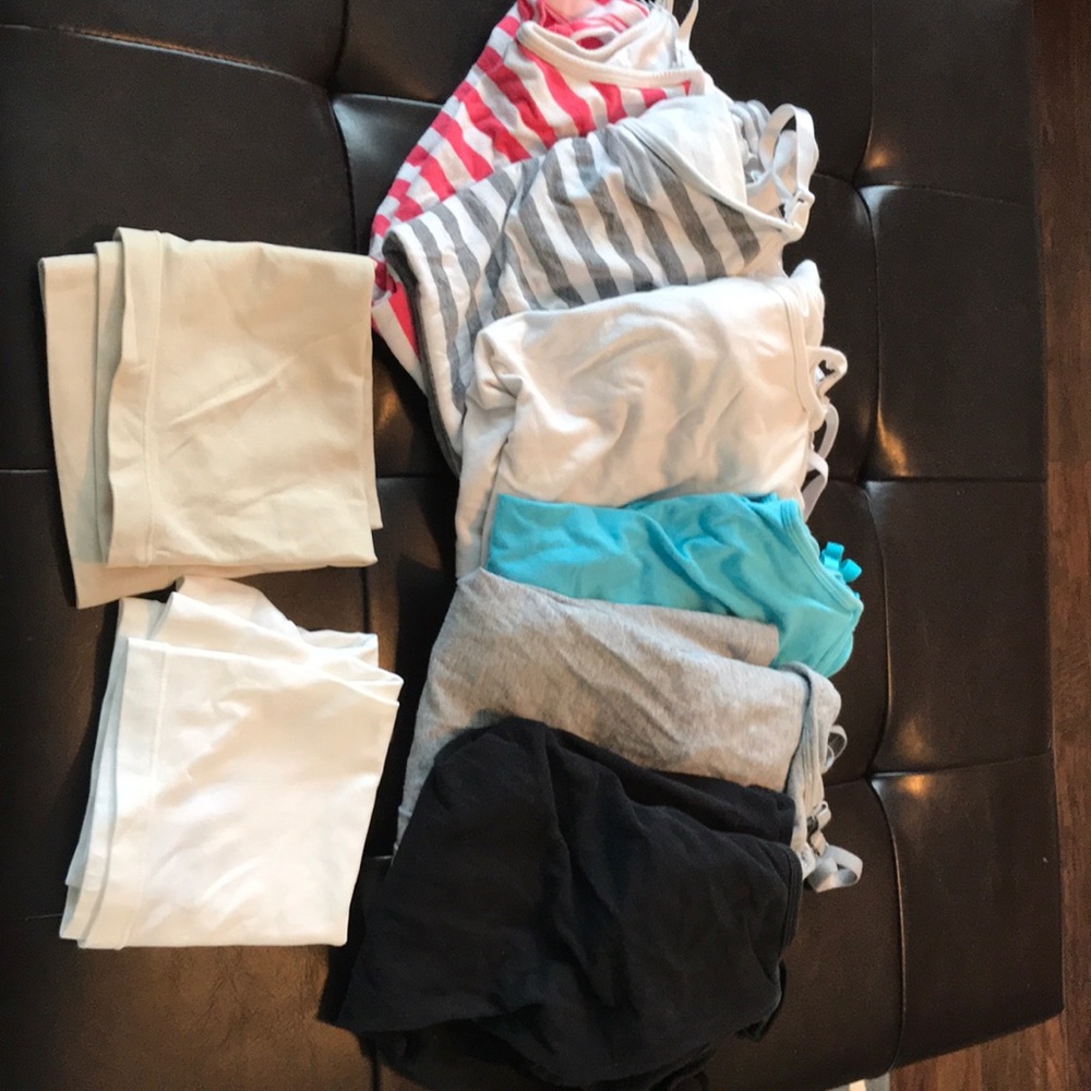 Motherhood Maternity nursing tanks and belly bands